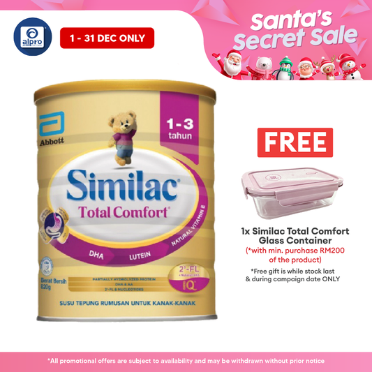 Abbott Similac Total Comfort Plus 1-3 Years Old 820g | Helps Kids with Milk Indigestion Alpro Pharmacy