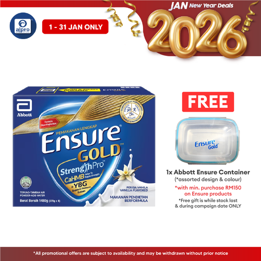 Abbott Ensure Gold Vanilla YBG (Yeast Beta Glucan) 1.48kg Alpro Pharmacy