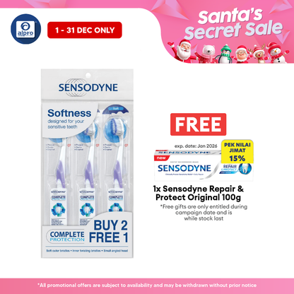 Sensodyne Complete Protection Toothbrush Soft 3s Sensodyne
