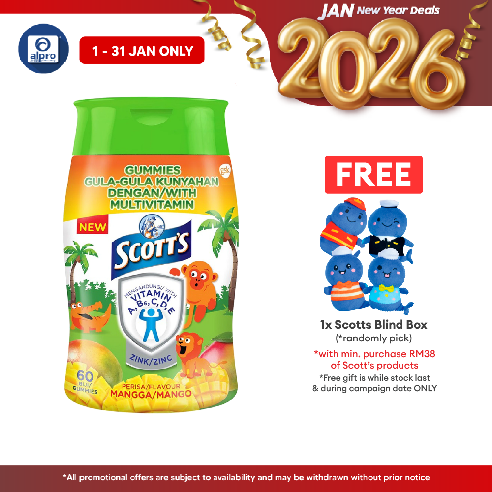 Scotts Multivit Gummies Mango 60s | Provides High Zinc Scotts