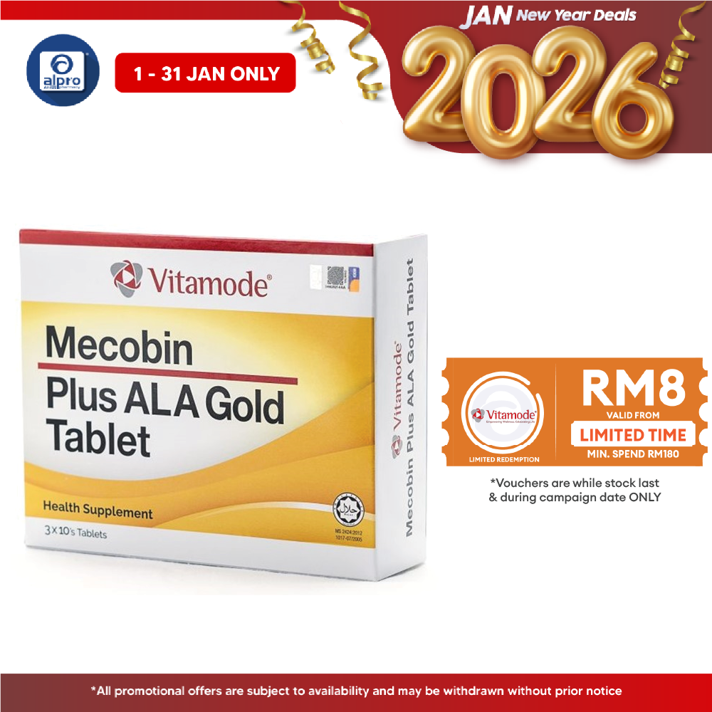 Vitamode Mecobin + ALA Gold 30s | Improves Nervous Systems Health Vitamode