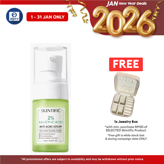 Skintific 2% Salicylic Acid Anti Acne Serum Spot Scars Treatment 20ml Skintific