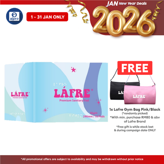 Lafre Sanitary Pads Night Use 290mm 16s | Lady Anion Far-IR Layer for Strong and Healthy Skin Lafre