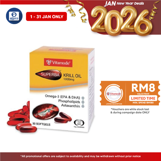 Vitamode Superba Krill Oil 1000mg 30s | Improves Energy Level Vitamode