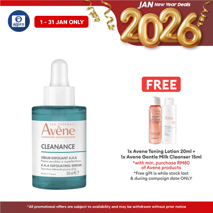 Avène Cleanance A.H.A Exfoliating Serum 30mL | Refine And Smooth Skin Texture Alpro Pharmacy