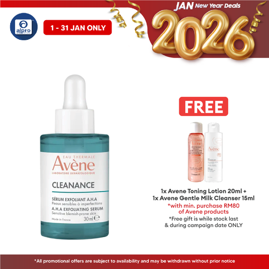 Avène Cleanance A.H.A Exfoliating Serum 30mL | Refine And Smooth Skin Texture Alpro Pharmacy