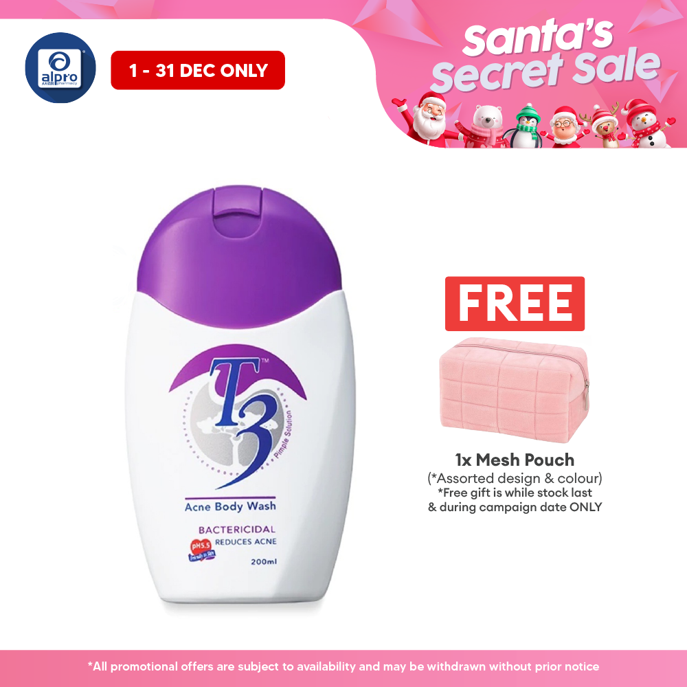 T3 Acne Body Wash 200ml T3