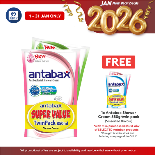 Antabax Shower Cream Gentle Care & Nature 850ml 2s | Gentle Care and Anti Bacterial Alpro Pharmacy