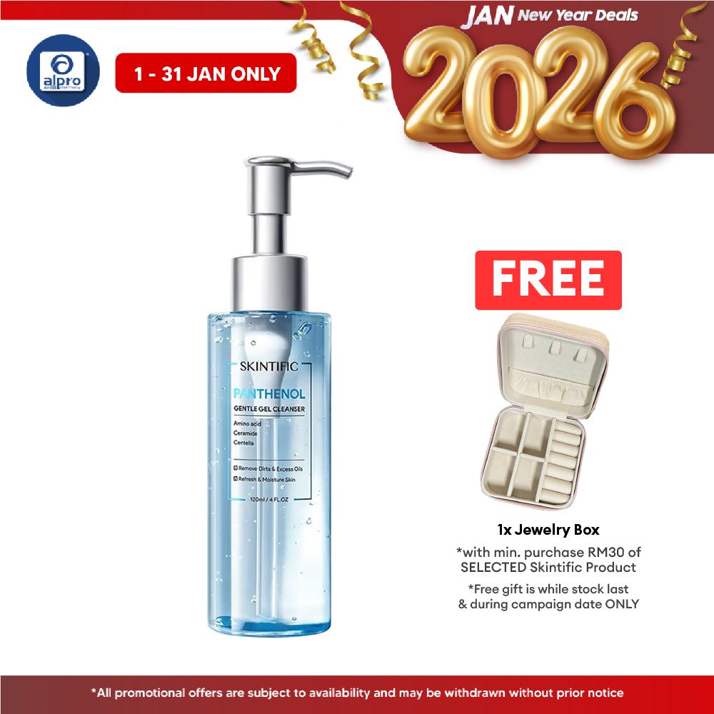 Skintific Panthenol Gentle Gel Cleanser 120mL | Deep Pore Cleansing & Refreshing Skintific