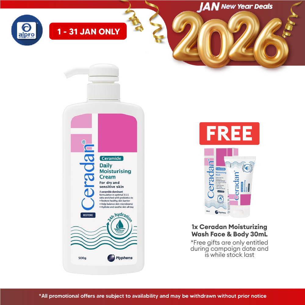 CERADAN Daily Moisturising Cream 500g | Hydrate and Soothe Ceradan