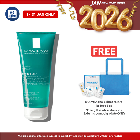 La Roche Posay Effaclar Micro Peeling Gel 200ml | Micro-peeling Purifying Gel Alpro Pharmacy