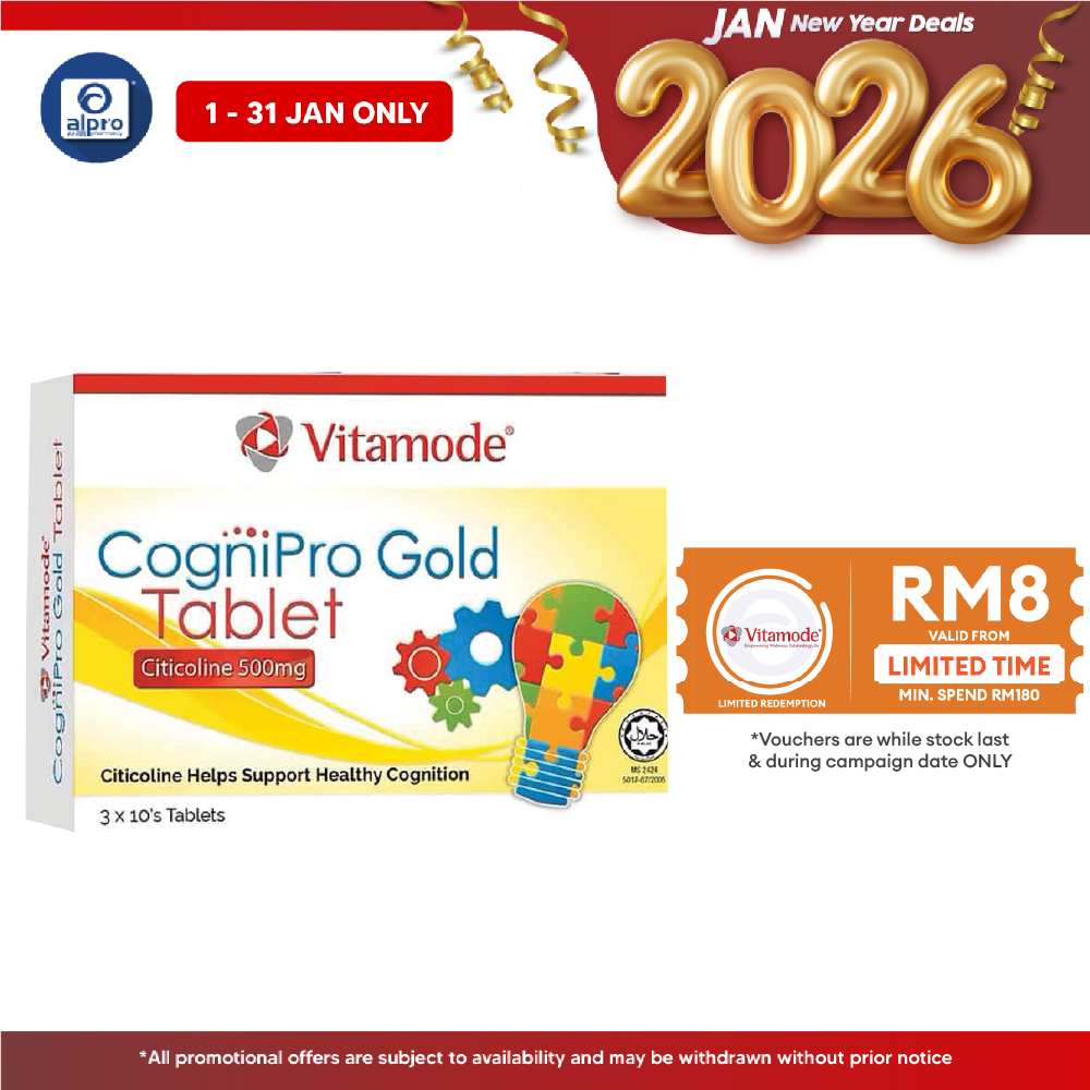 Vitamode Cognipro Gold 500mg 30s | Boost Brain Health Vitamode