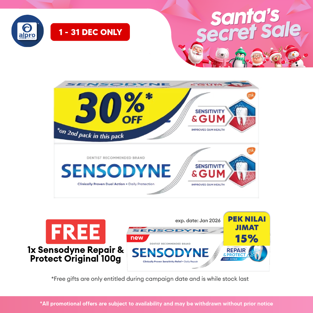 Sensodyne Sensitivity & Gum 100g 2s | Dual Action Alpro Pharmacy