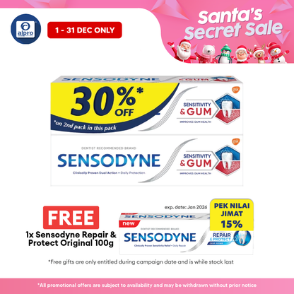 Sensodyne Sensitivity & Gum 100g 2s | Dual Action Alpro Pharmacy