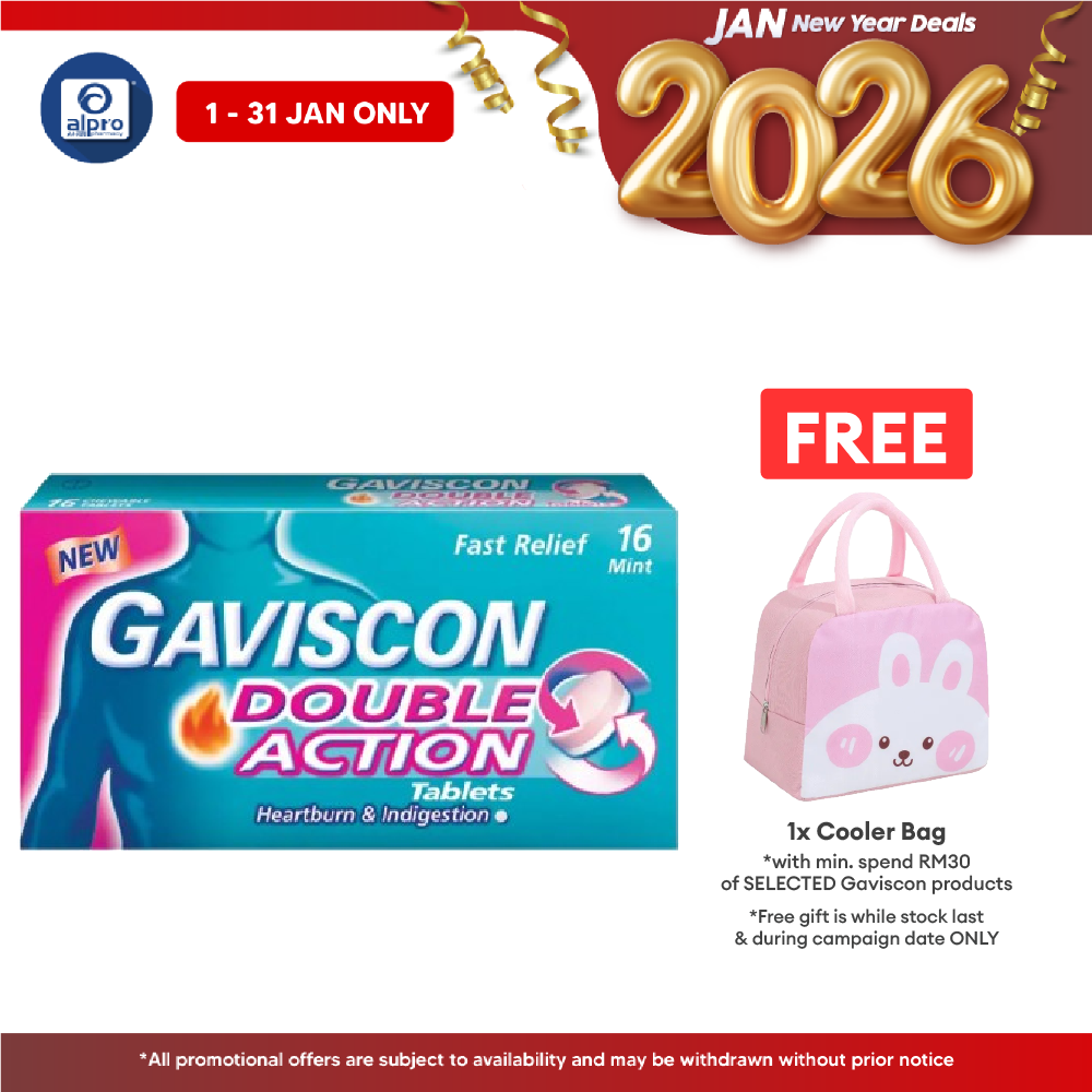 Gaviscon Double Action 250mg 16s | Provides Dual Relief Gaviscon