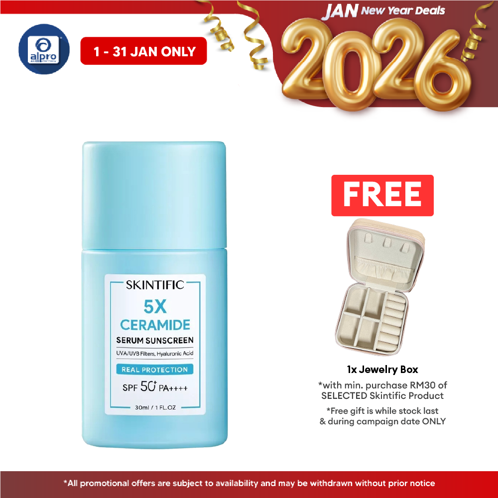 Skintific 5x Ceramide Serum Sunscreen Sunblock SPF50 PA++++ 30ml | Repair and Restore Skin Barrier Skintific