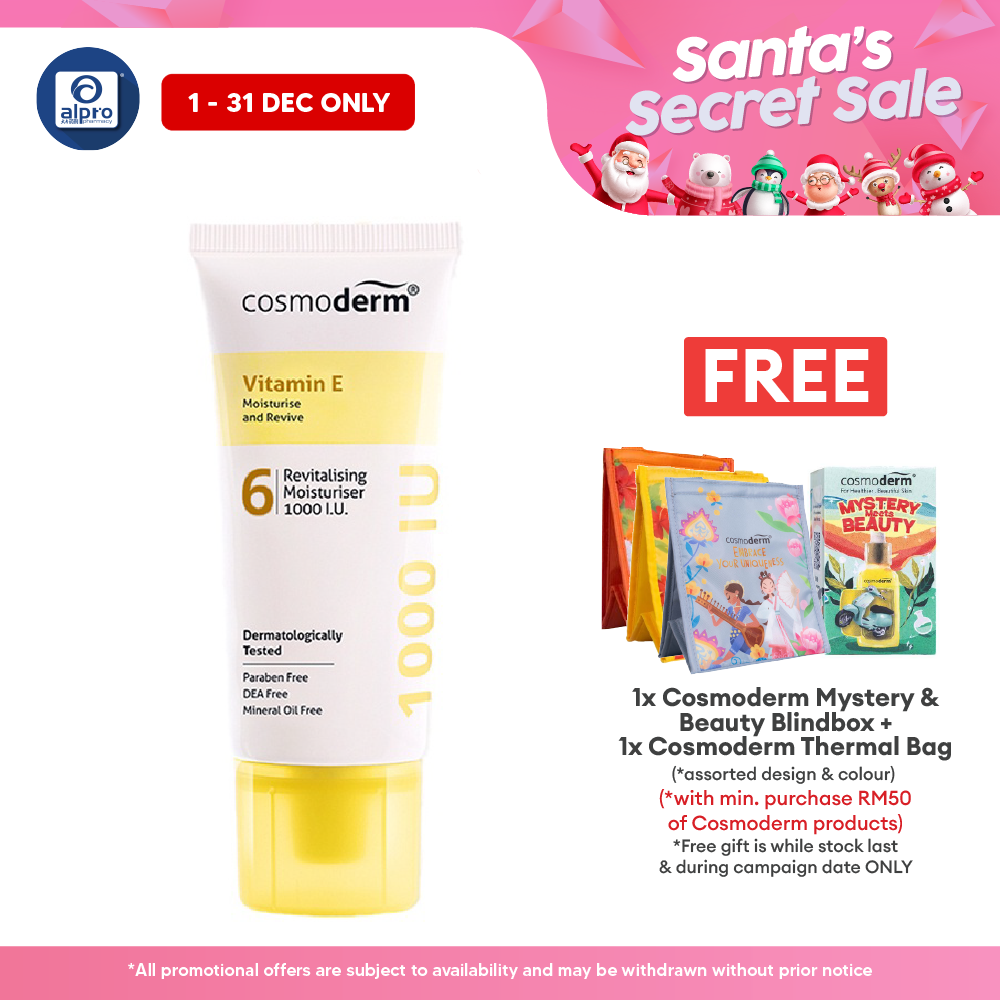 Cosmoderm Vitamin E Revitalising Moisturizer 1000iu 50g Cosmoderm