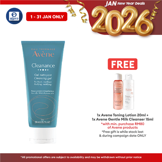 Avene Cleanance Cleansing Gel 200ml | Good for Sensitive Skin Alpro Pharmacy