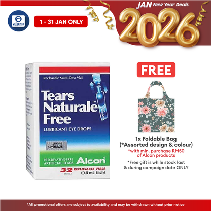Alcon Tears Naturale Free 32x0.8ml | Soothing Protection Against Dryness. Alcon