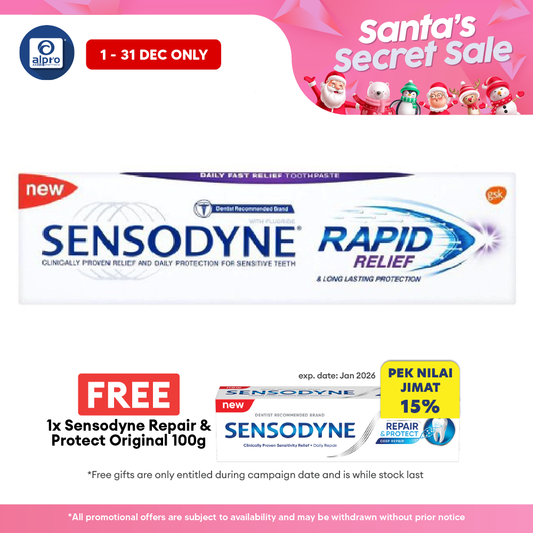 Sensodyne Rapid Relief 100g | Relieve Pain Sensitivity Sensodyne