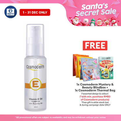 Cosmoderm Vitamin E Light Treatment Oil 15000iu (30ml) Cosmoderm