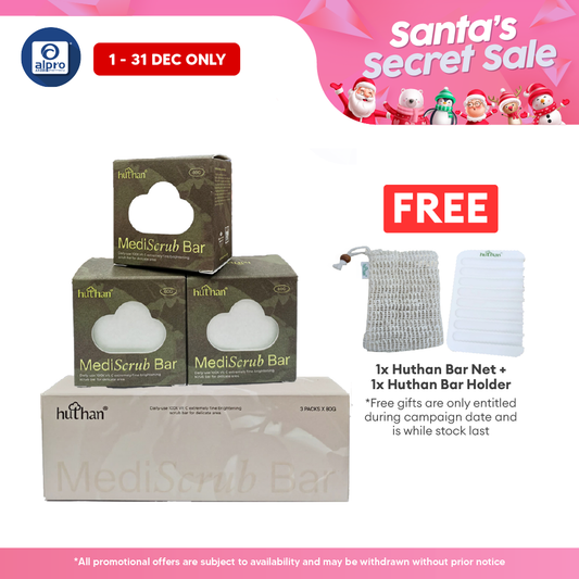 huthan Mediscrub Bar Tropical Skin Lightening Scrub Soap 3s | Joint Whitening