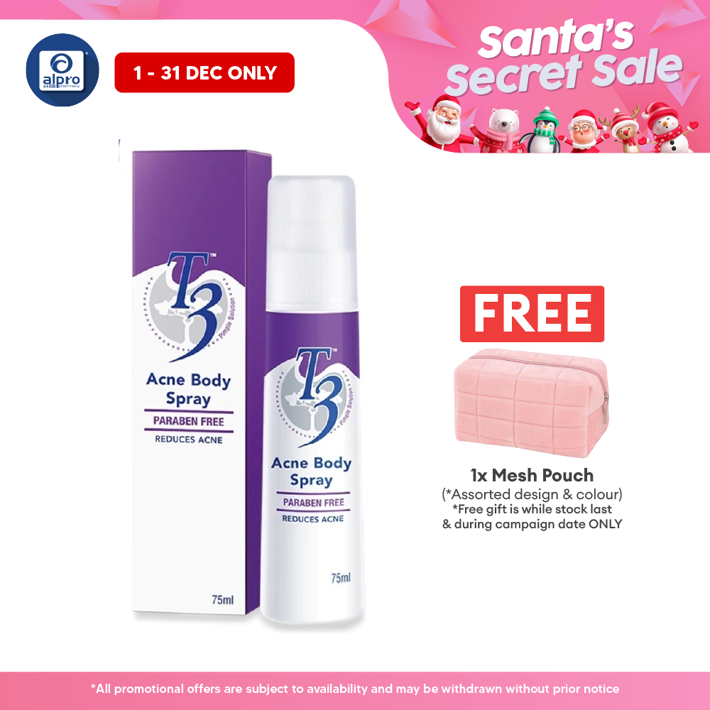 T3 Acne Body Spray 75ml Alpro Pharmacy