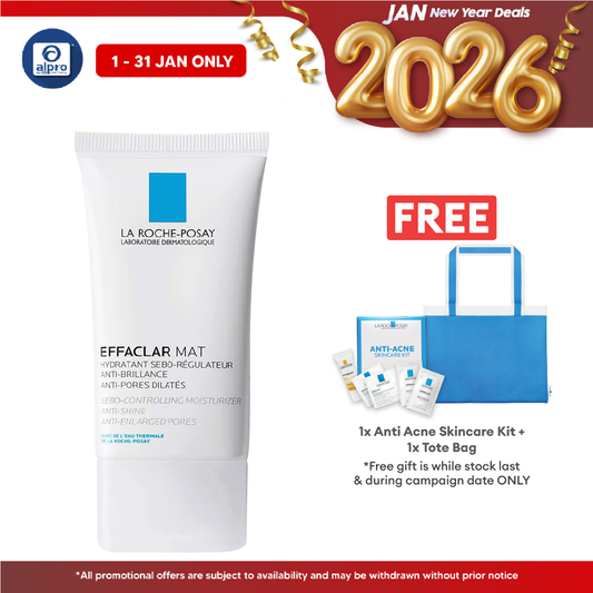 La Roche Posay Effaclar Mat Moisturiser 40ml | Mattifies Skin and Tightens Pores Alpro Pharmacy