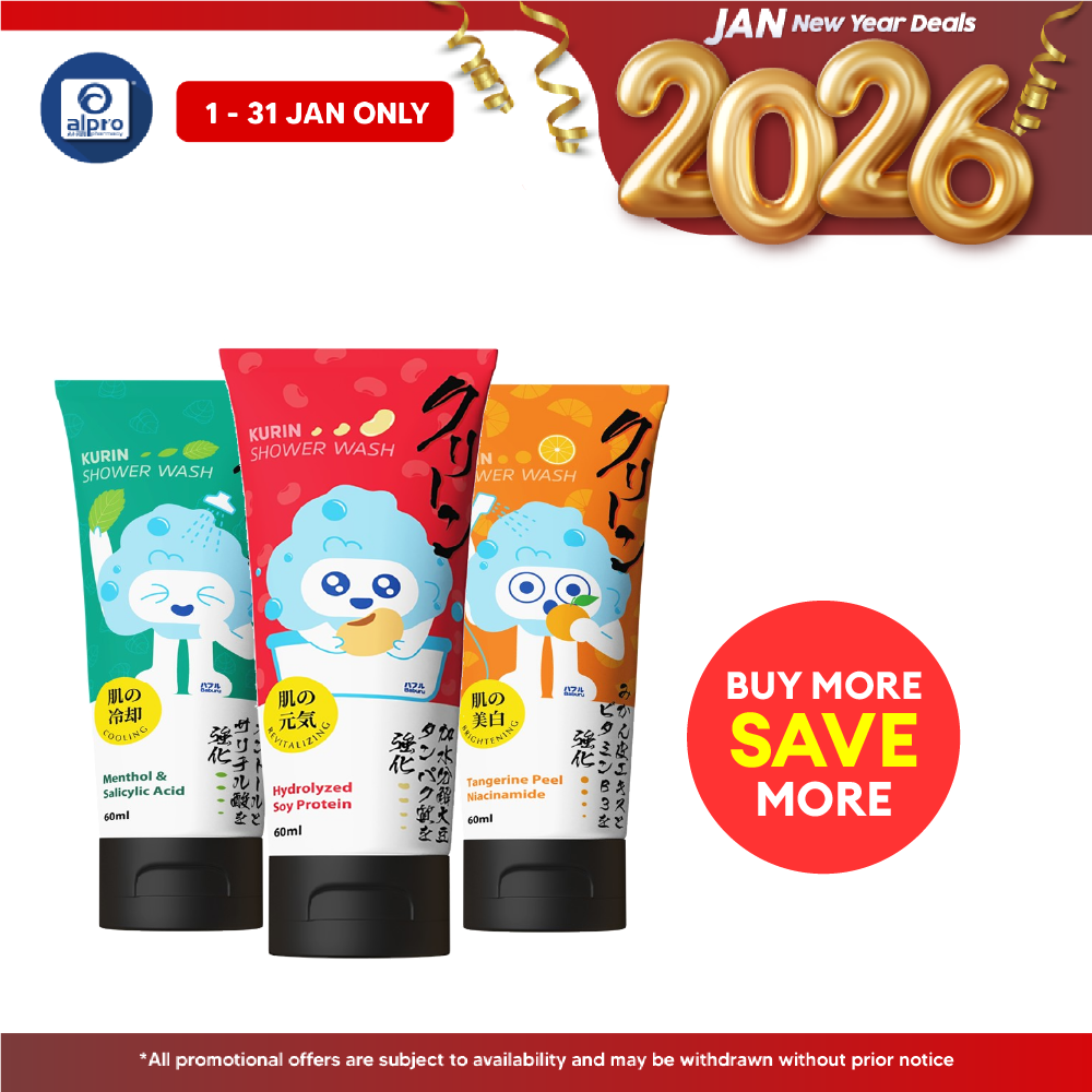 GSO Mini Kurin Body Shower Wash 60ml (Revitalizing/ Cooling/ Brightening) GSO Miniature