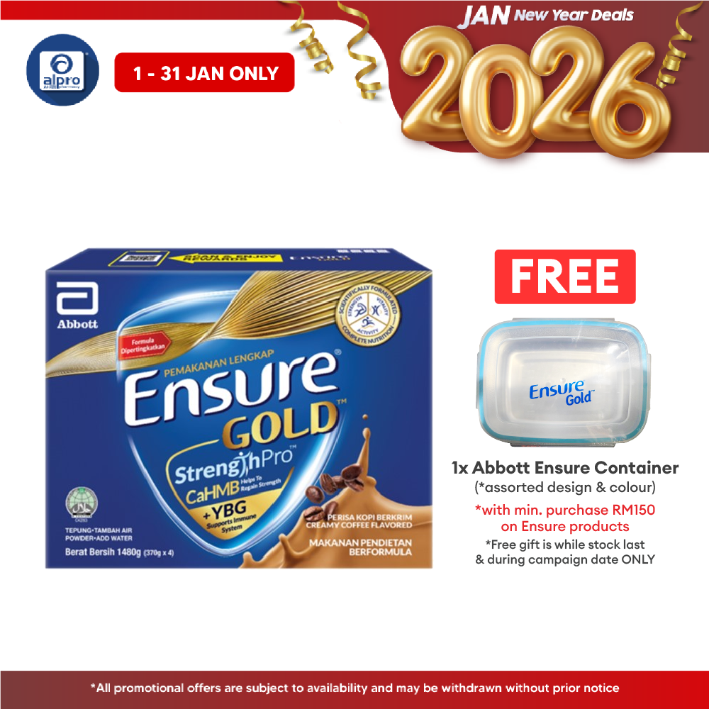 Abbott Ensure Gold Coffee YBG (Yeast Beta Glucan) 1.48kg | Complete And Balanced Nutrition Ensure