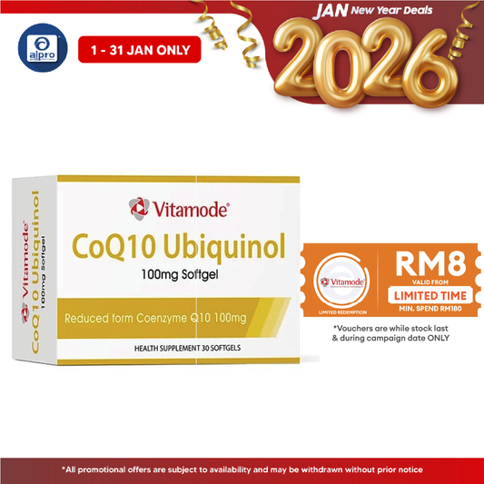 Vitamode CoQ10 Ubiquinol 100mg Softgel 30s | Antioxidant Protection Vitamode