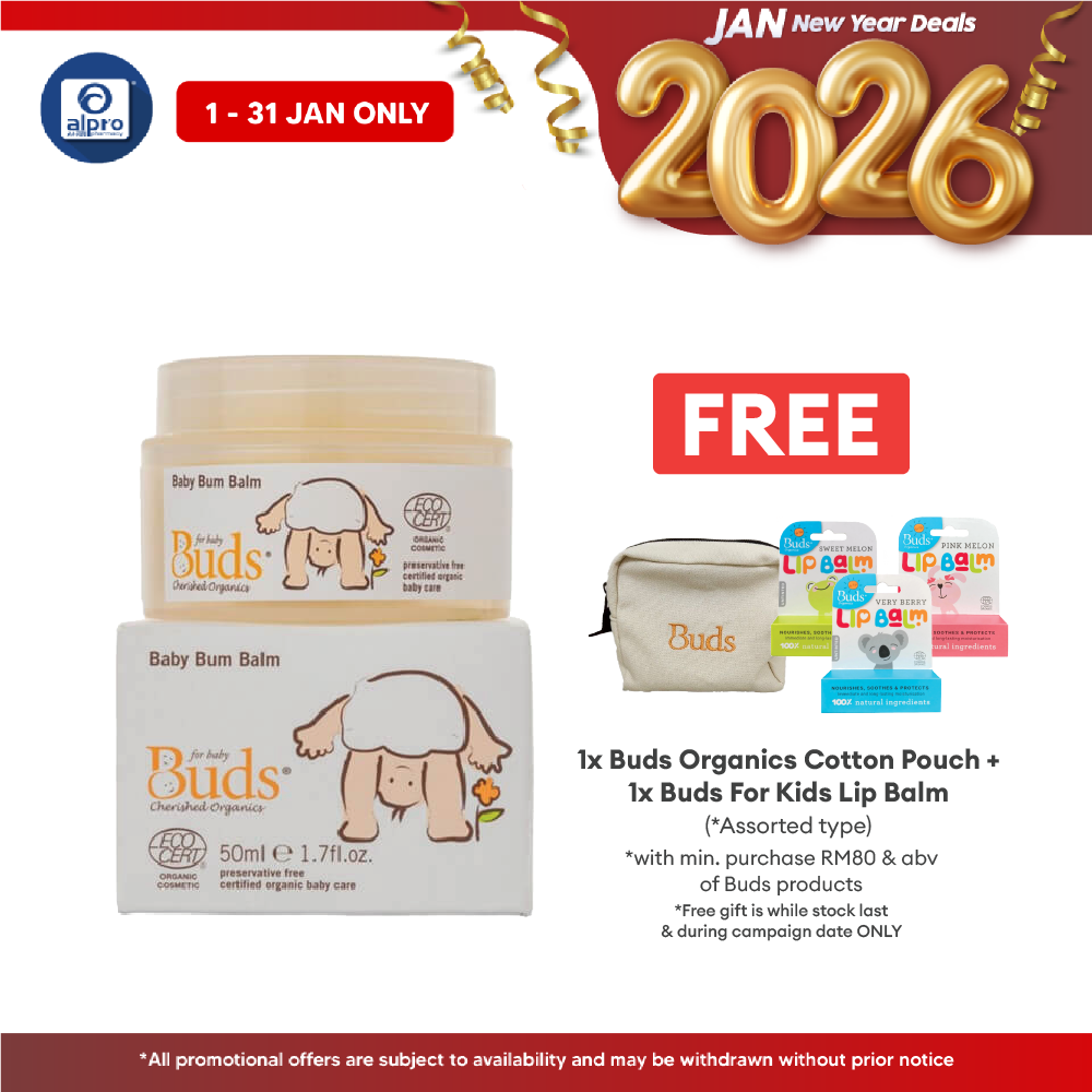 Buds Cherished Organics Baby Bum Balm 50ml | Soothe and Comfort Alpro Pharmacy