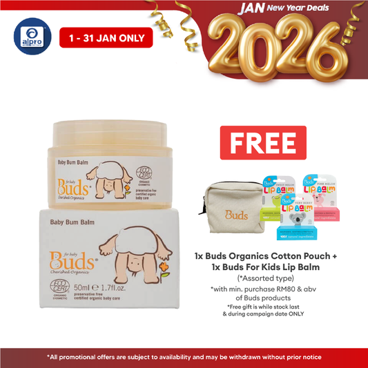 Buds Cherished Organics Baby Bum Balm 50ml | Soothe and Comfort Alpro Pharmacy