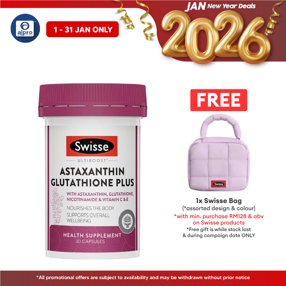 Swisse Ultiboost Astaxanthin Glutathione Plus 30s Swisse