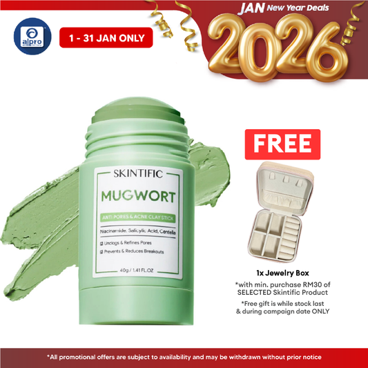 Skintific Mugwort Anti Pores & Acne Clay Mask Stick 40g Alpro Pharmacy