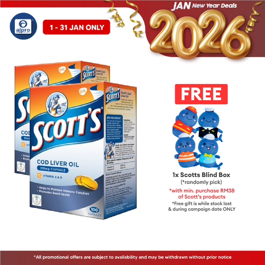 Scotts Pure Cod Liver Oil 2x100s | Immunity Scotts