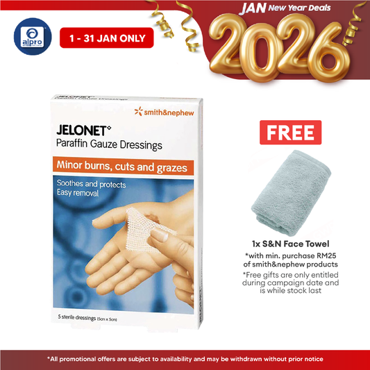 S&n Jelonet Paraffin Gauze Dressing 5cmx5cm 5s Alpro Pharmacy