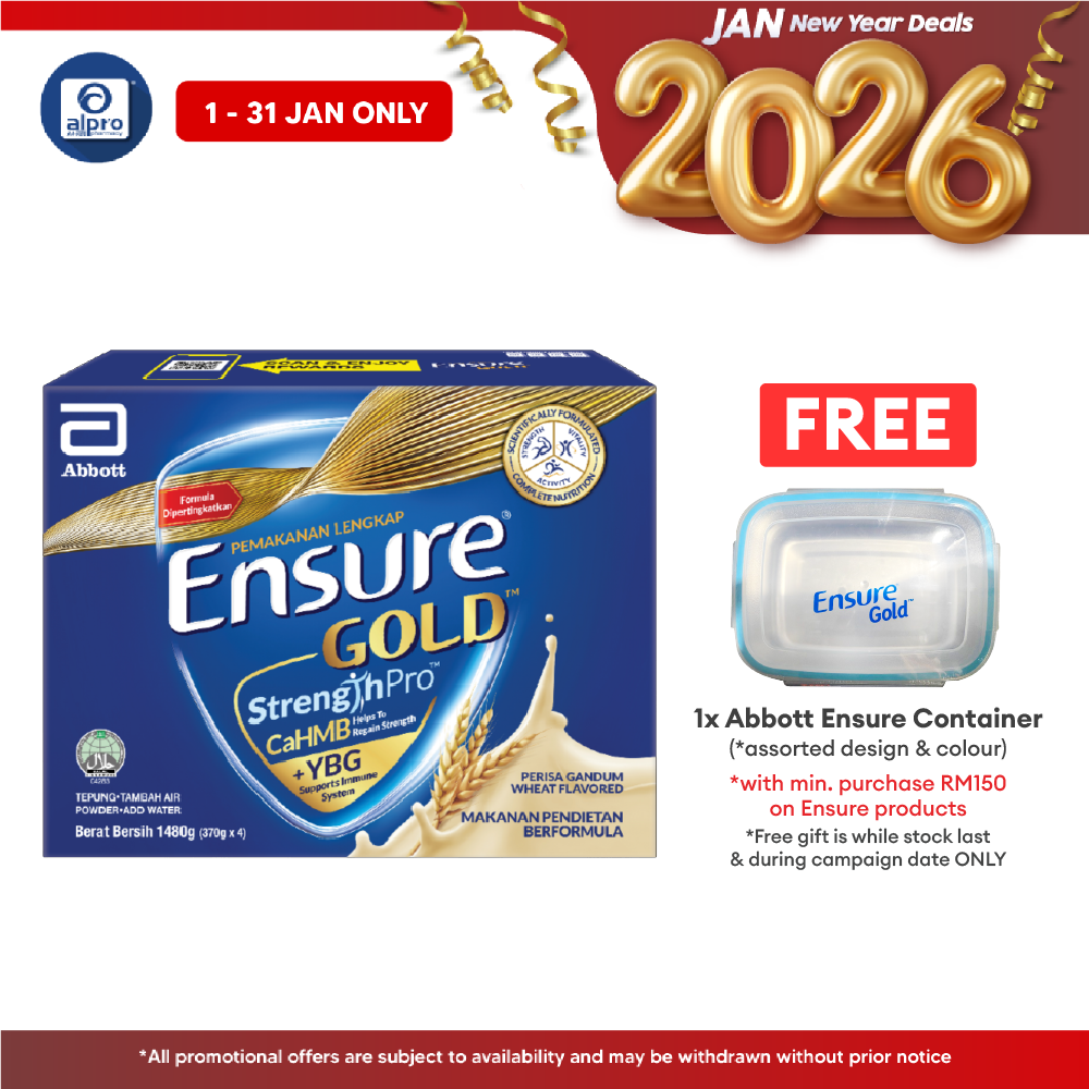 Abbott Ensure Gold Wheat YBG (Yeast Beta Glucan) 1.48kg | Complete And Balanced Nutrition Ensure