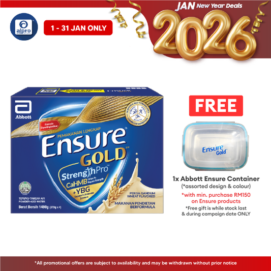 Abbott Ensure Gold Wheat YBG (Yeast Beta Glucan) 1.48kg | Complete And Balanced Nutrition Ensure