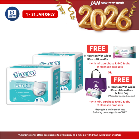 Hennson Dry Fit Regular Pants (Size M/ L) 10s | Double Leak Protection Hennson