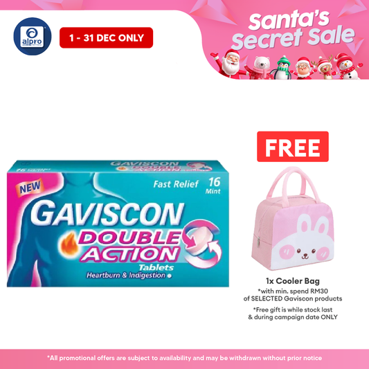 Gaviscon Double Action 250mg 16s | Provides Dual Relief
