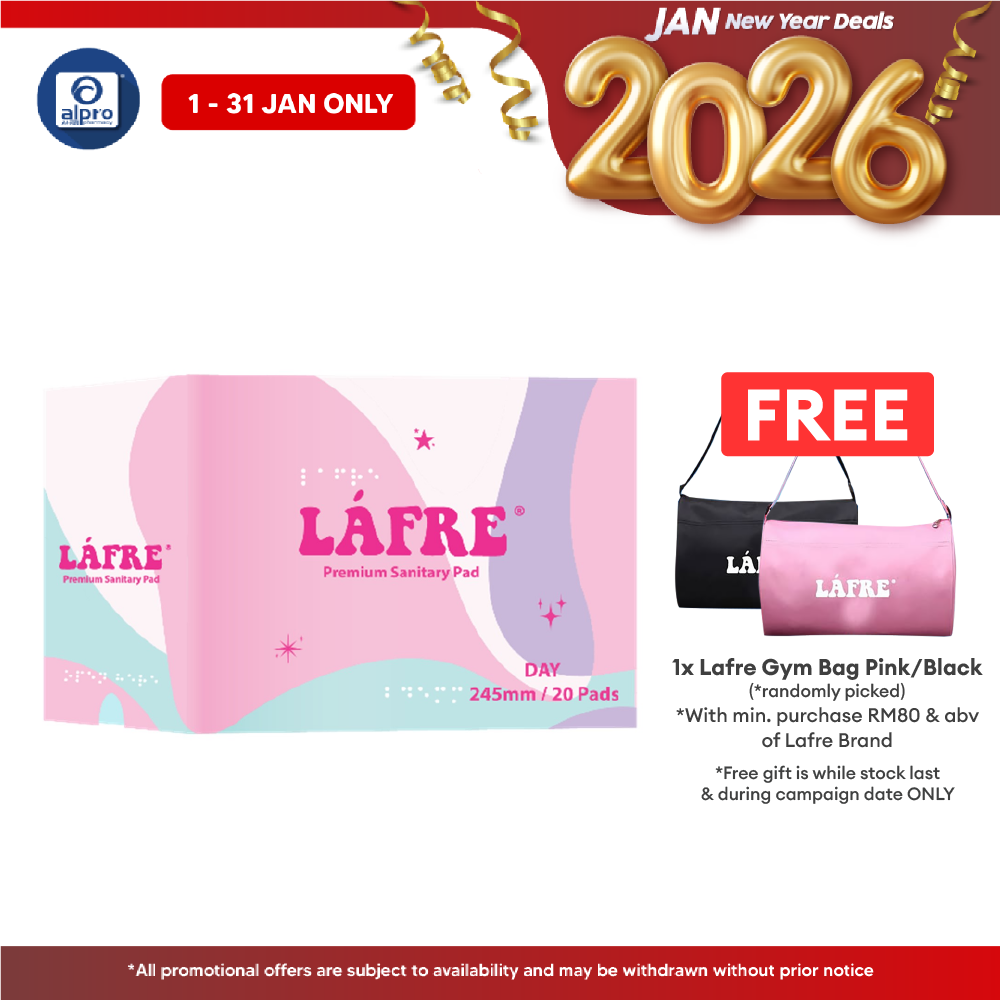 Lafre Sanitary Pads Day Use 245mm 20s | Lady Anion Far-IR Layer for Strong and Healthy Skin Lafre
