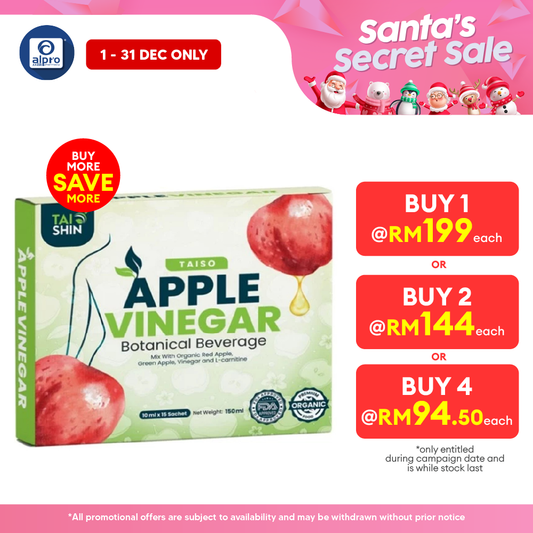 Taishin Taiso Apple Vinegar 15s | Helps to Increase Fat Burning Rate
