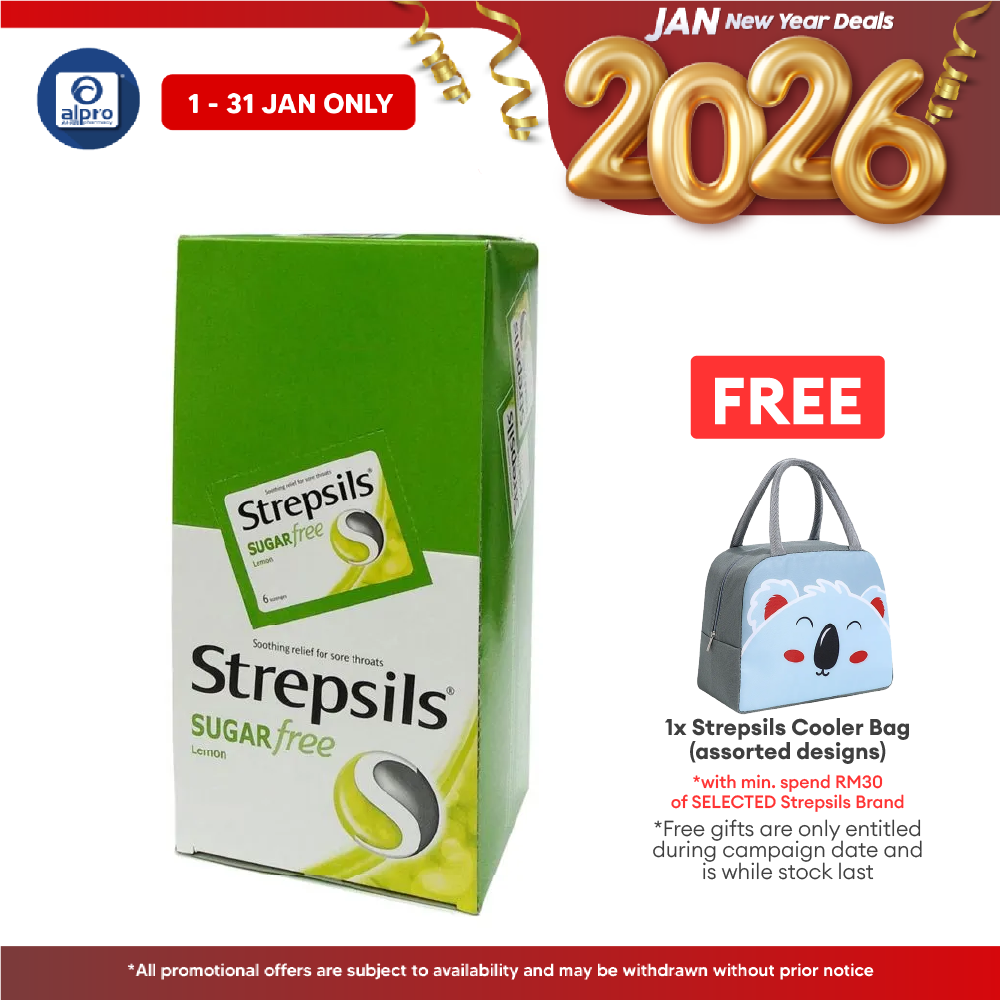 Strepsils Lemon Sugar Free 24x6s Strepsils