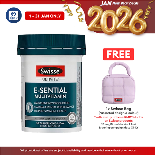 Swisse Ultivite E-sential Multivitamin Plus 30 Tabs | Supports Mental Performance And A Healthy Immune System Swisse