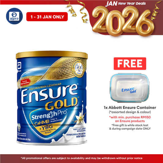 Abbott Ensure Gold Vanilla YBG (Yeast Beta Glucan) 800g | Complete And Balanced Nutrition Ensure