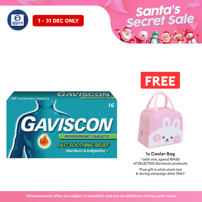 Gaviscon Peppermint Tabs 250mg 16s Gaviscon