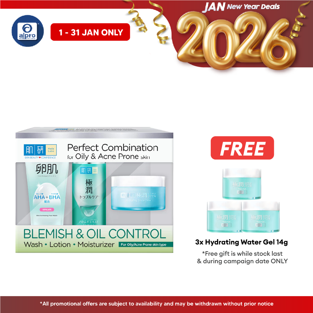Hada Labo Blemish & Oil Control 123 Trial Set Alpro Pharmacy