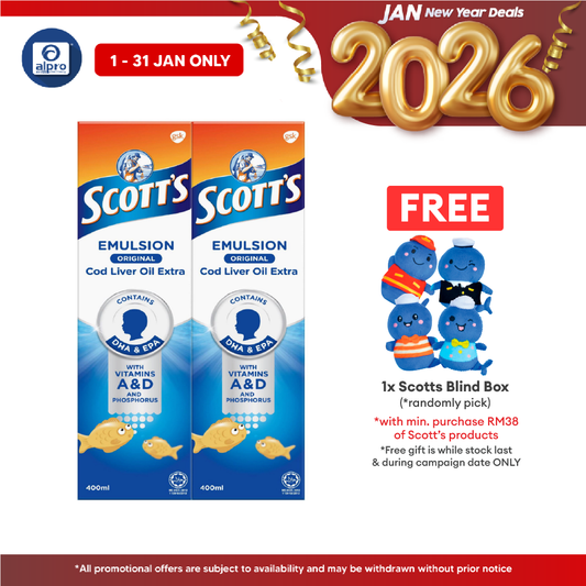 Scotts Emulsion Cod Liver Oil Original 2x400ml | Brain Health Scotts