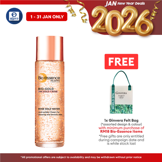 Bio-essence Bio-gold Rose Gold Water 100ml | Keeps Skin Refreshed and Rejuvenated Bio essence